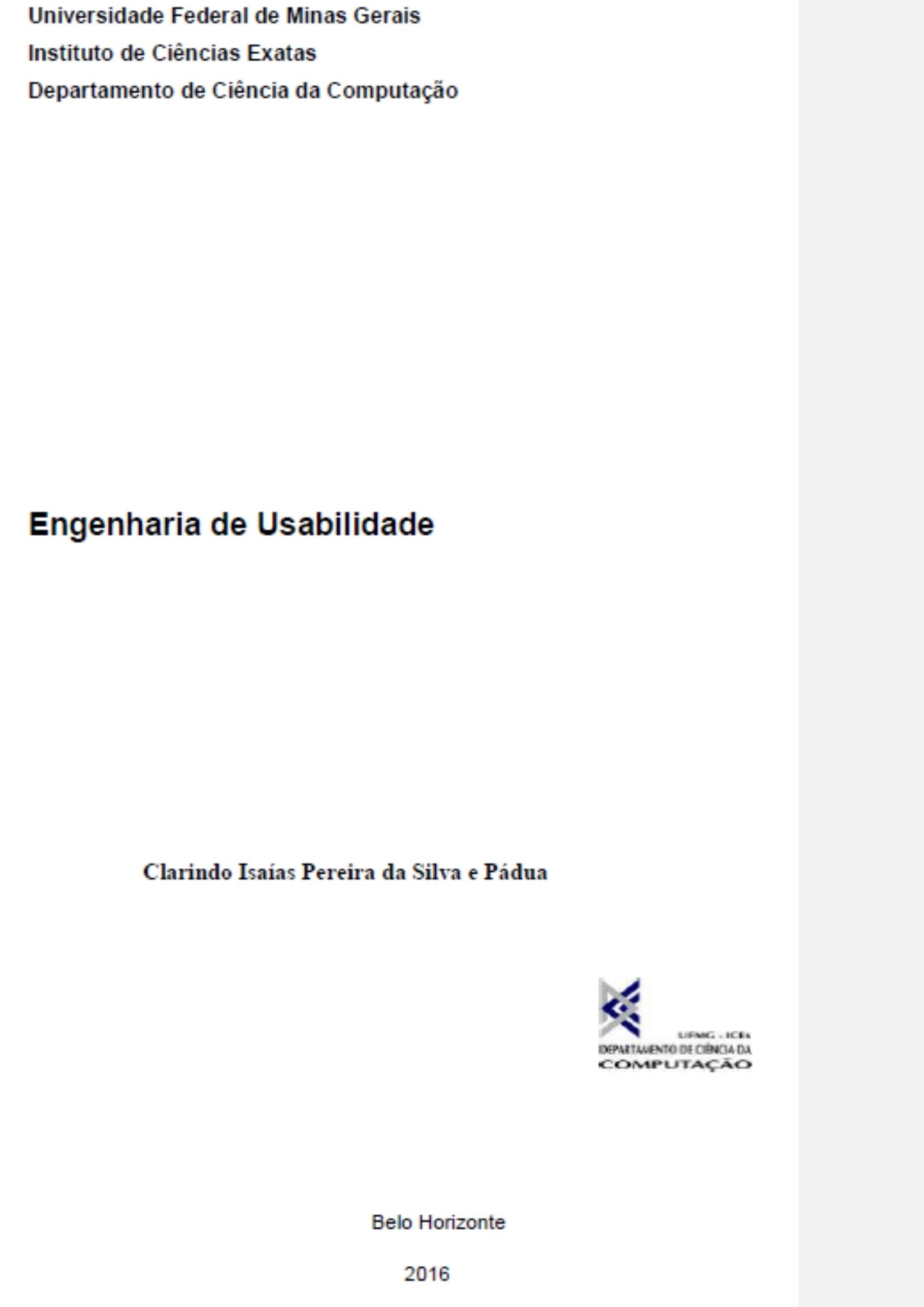 Engenharia de Usabilidade