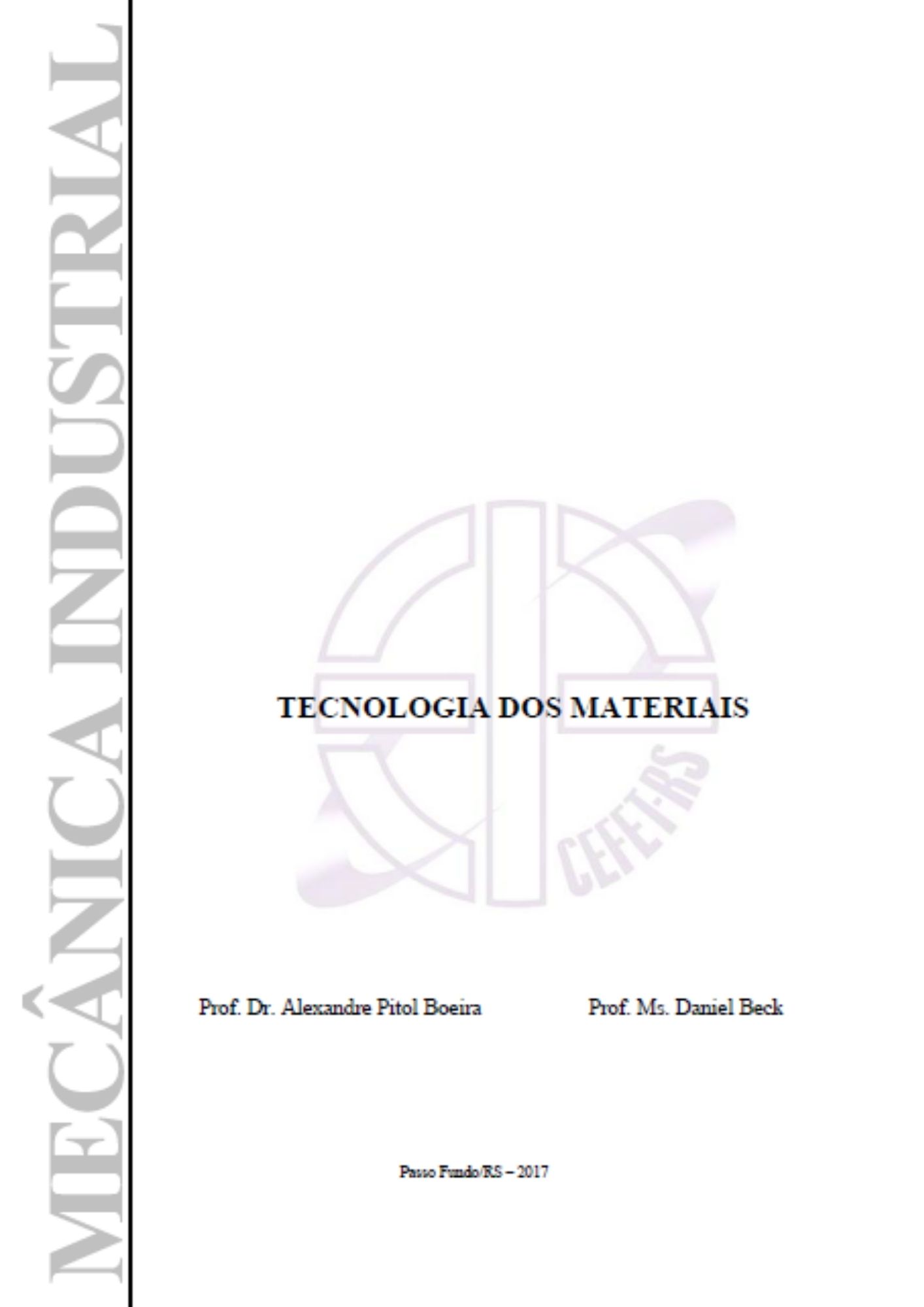 Tecnologia dos Materiais
