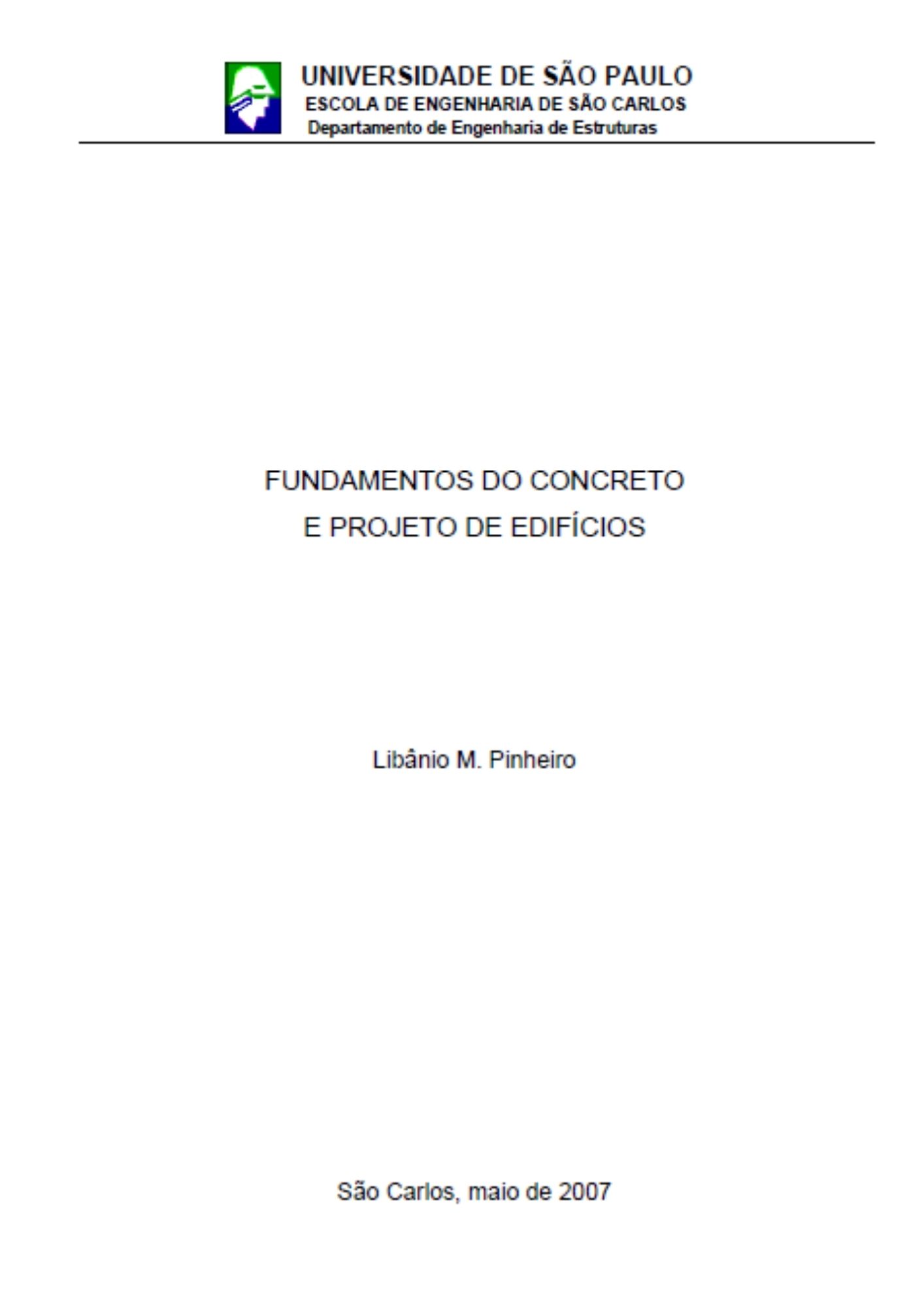 Fundamentos do concreto e projeto de edifícios