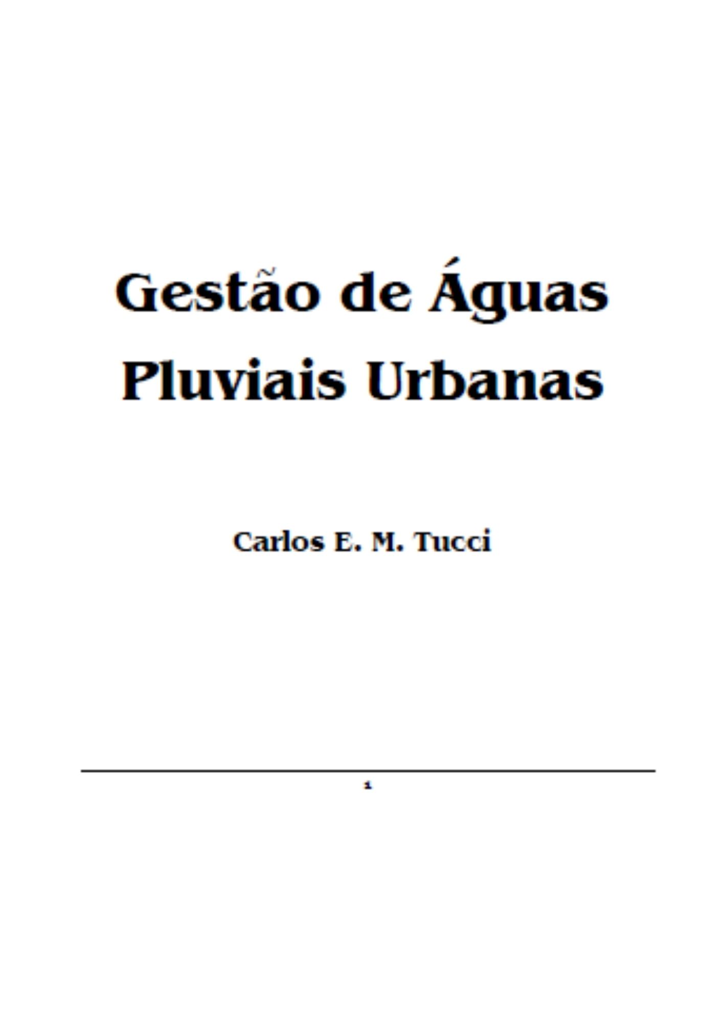 Gestão de Águas Pluviais Urbanas