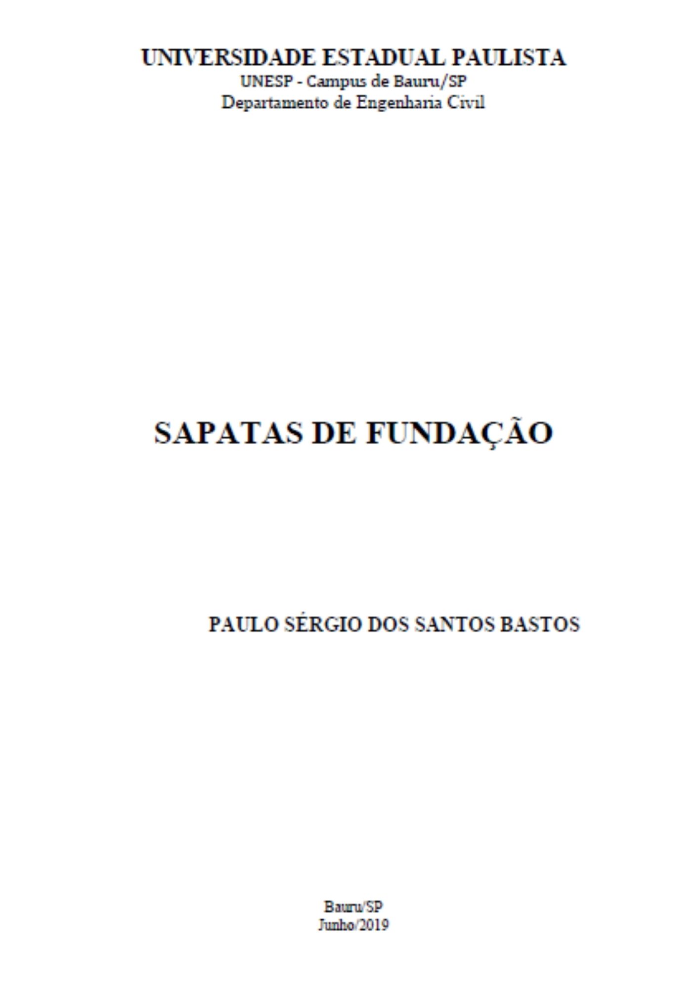 Sapatas de fundação