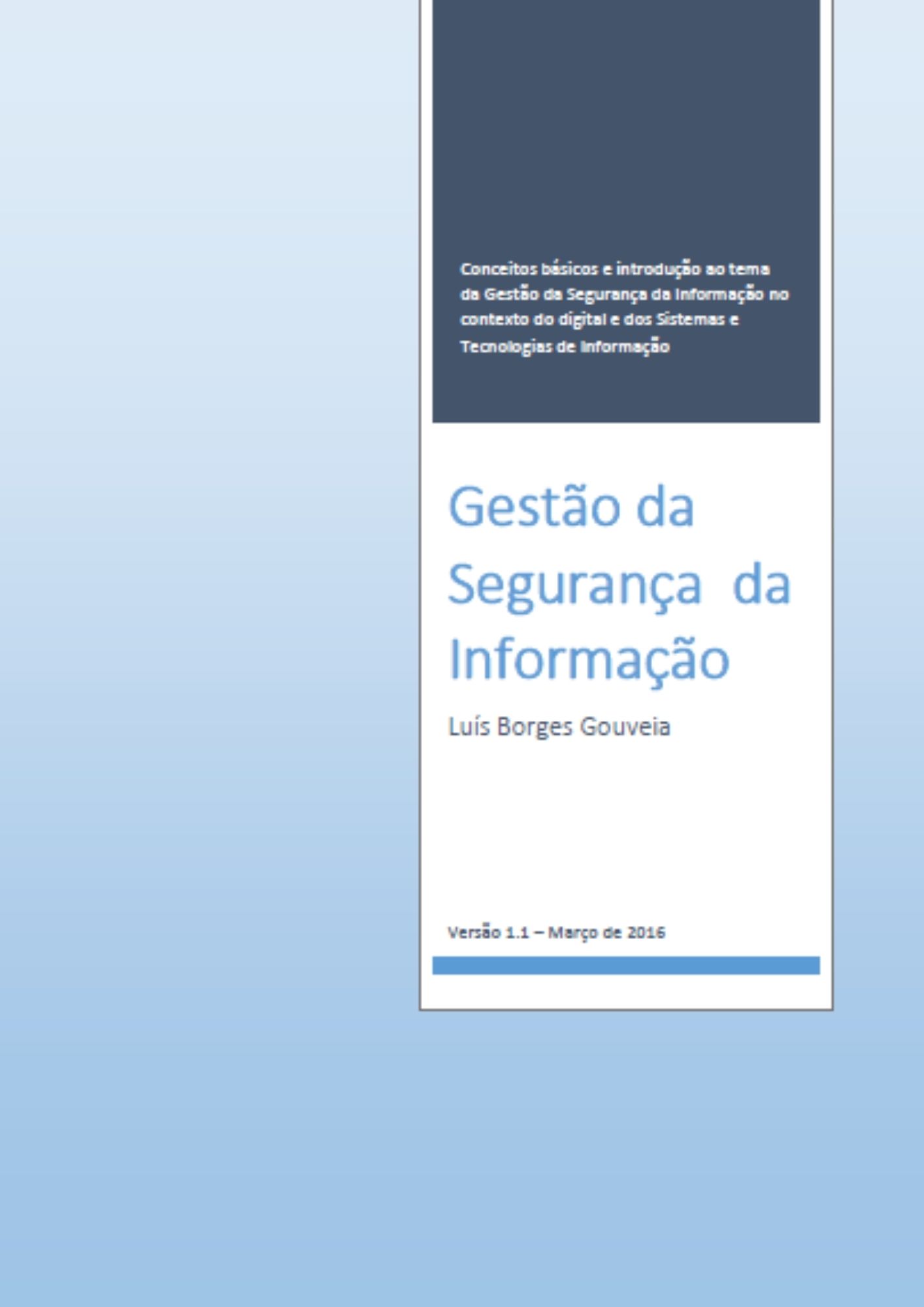 Gestão da Segurança da Informação