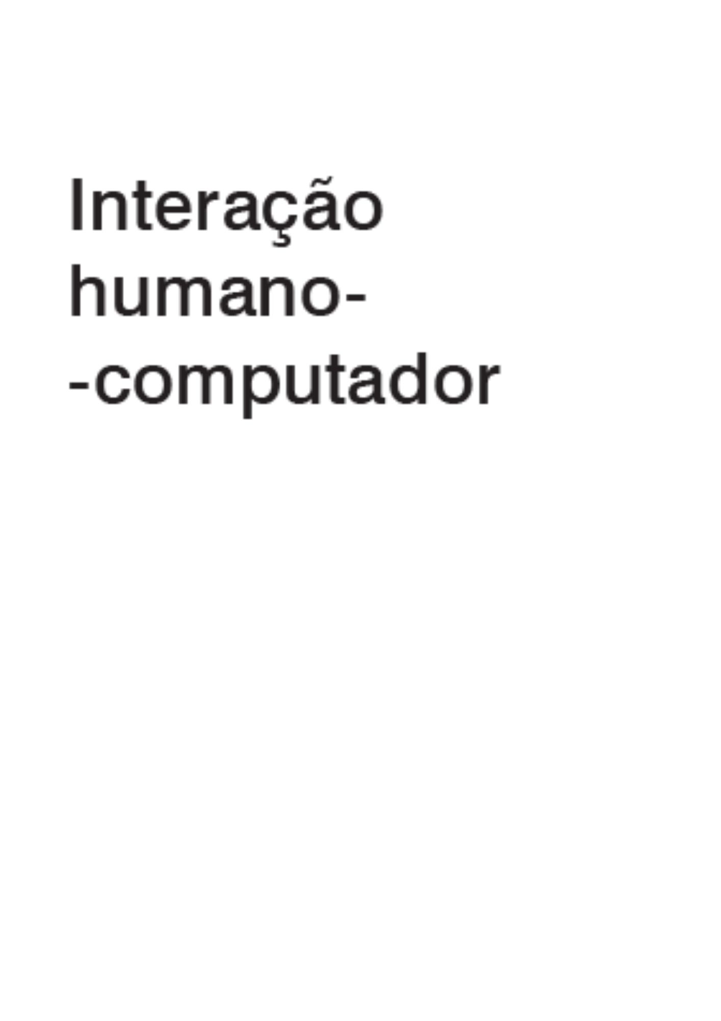 Interação humano-computador.