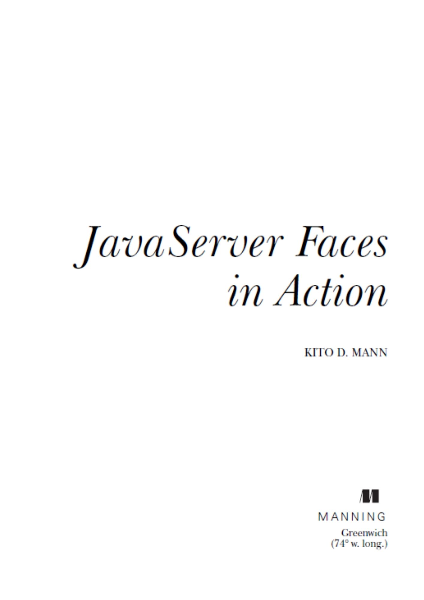 JavaServer Faces in Action
