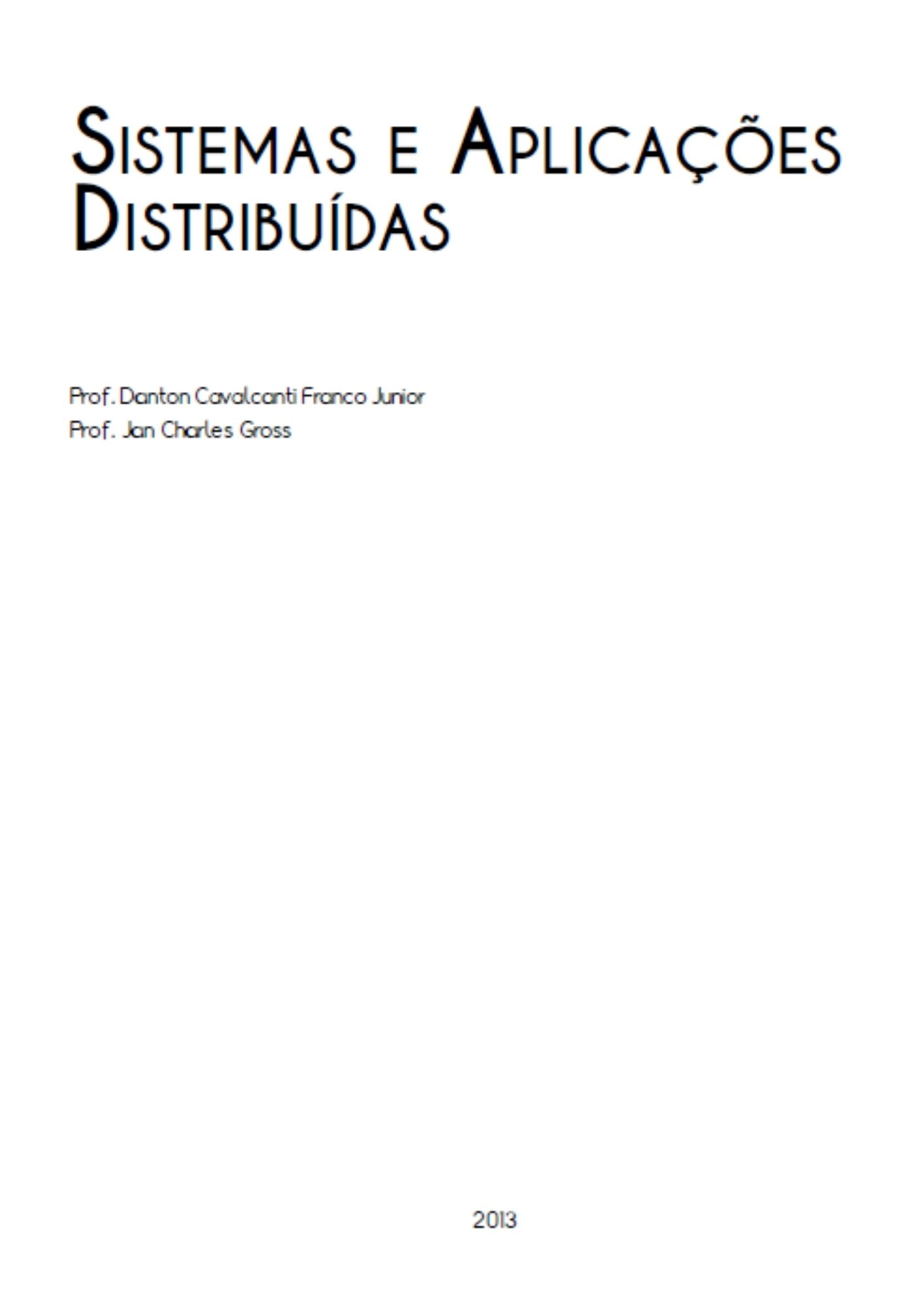 Sistemas e aplicações distribuídas