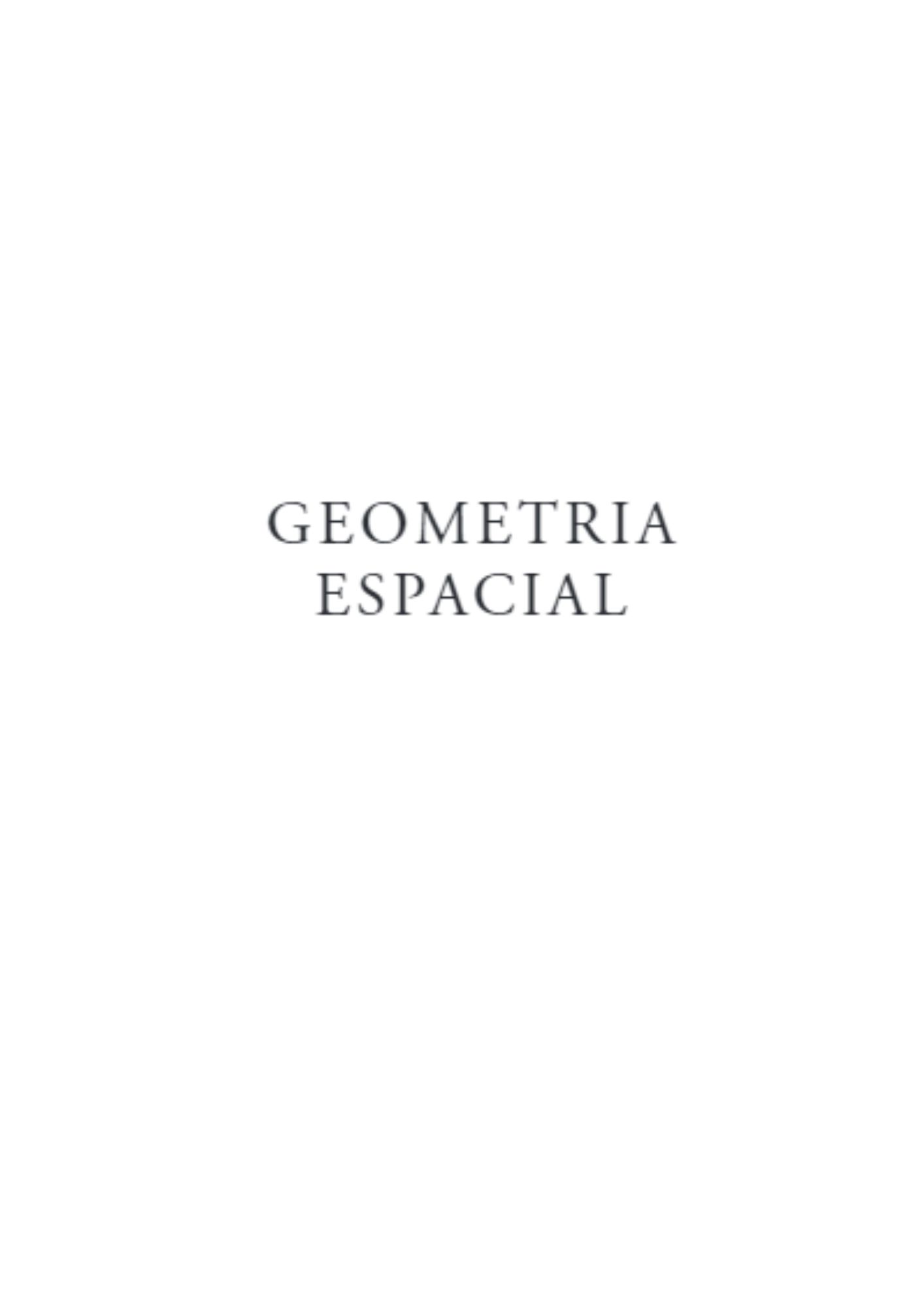 Geometria espacial