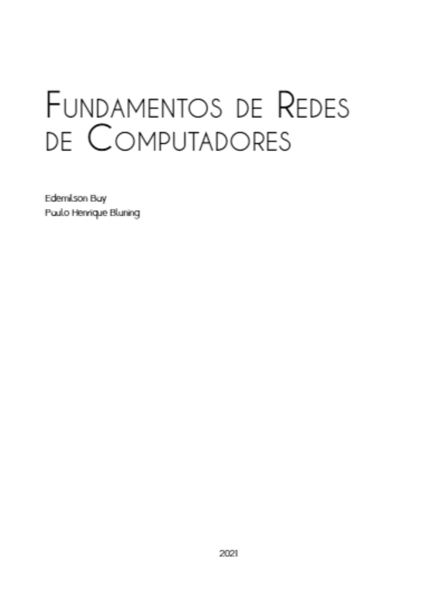 Fundamentos de redes de computadores