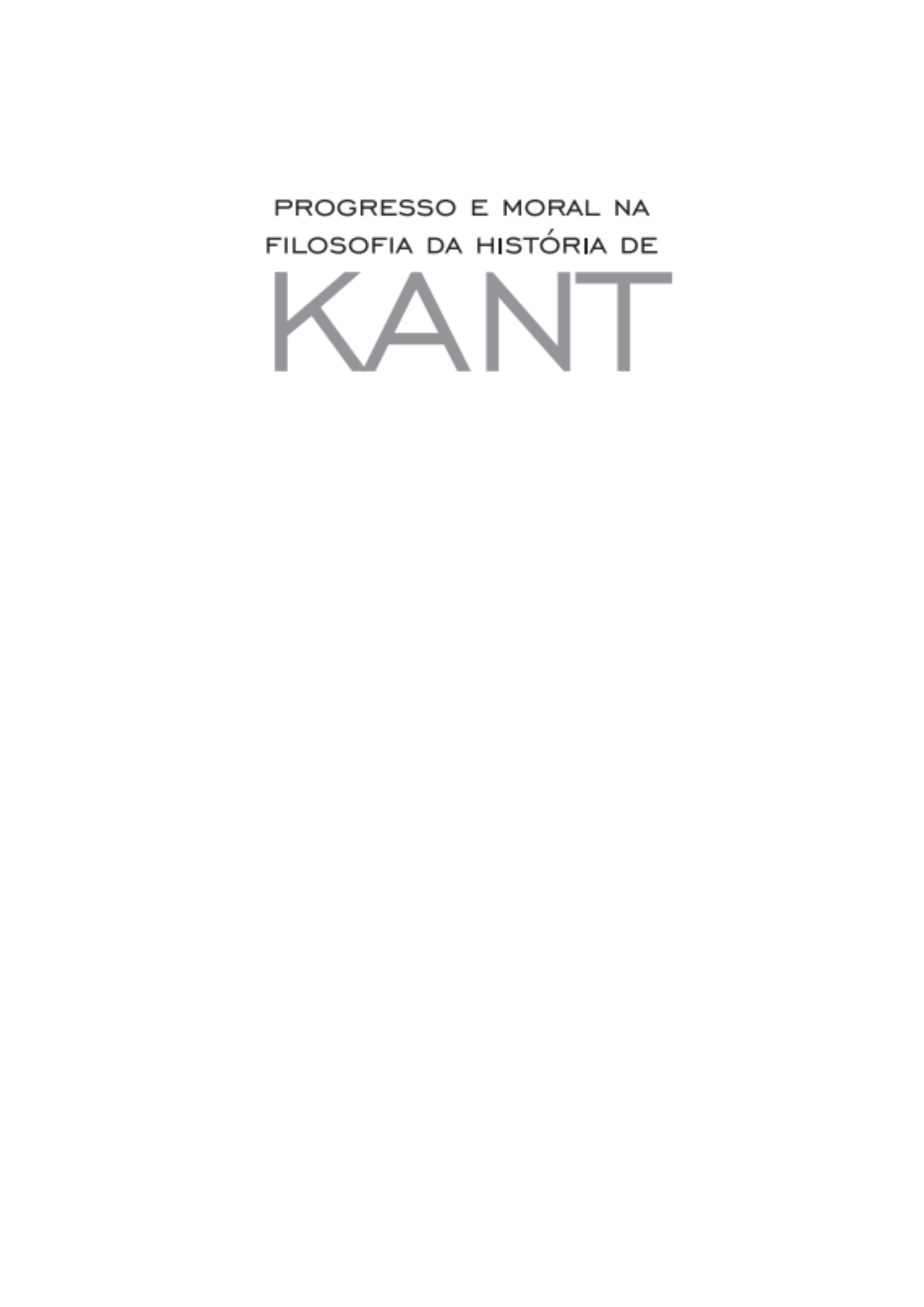 Progresso e moral na filosofia da história de Kant