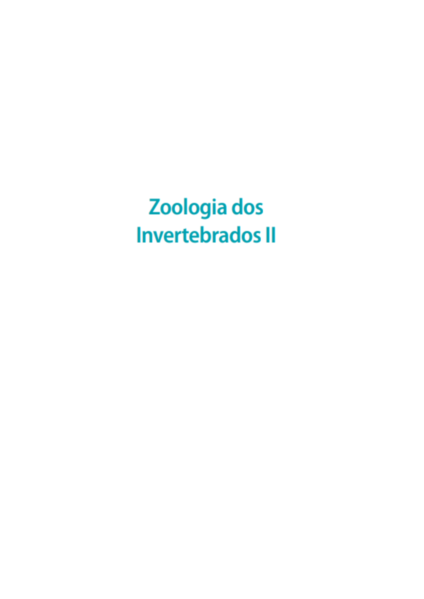Zoologia dos invertebrados II