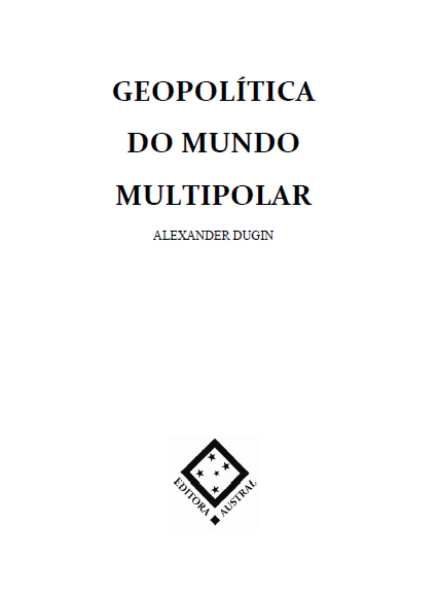 Geopolítica Do Mundo Multipolar