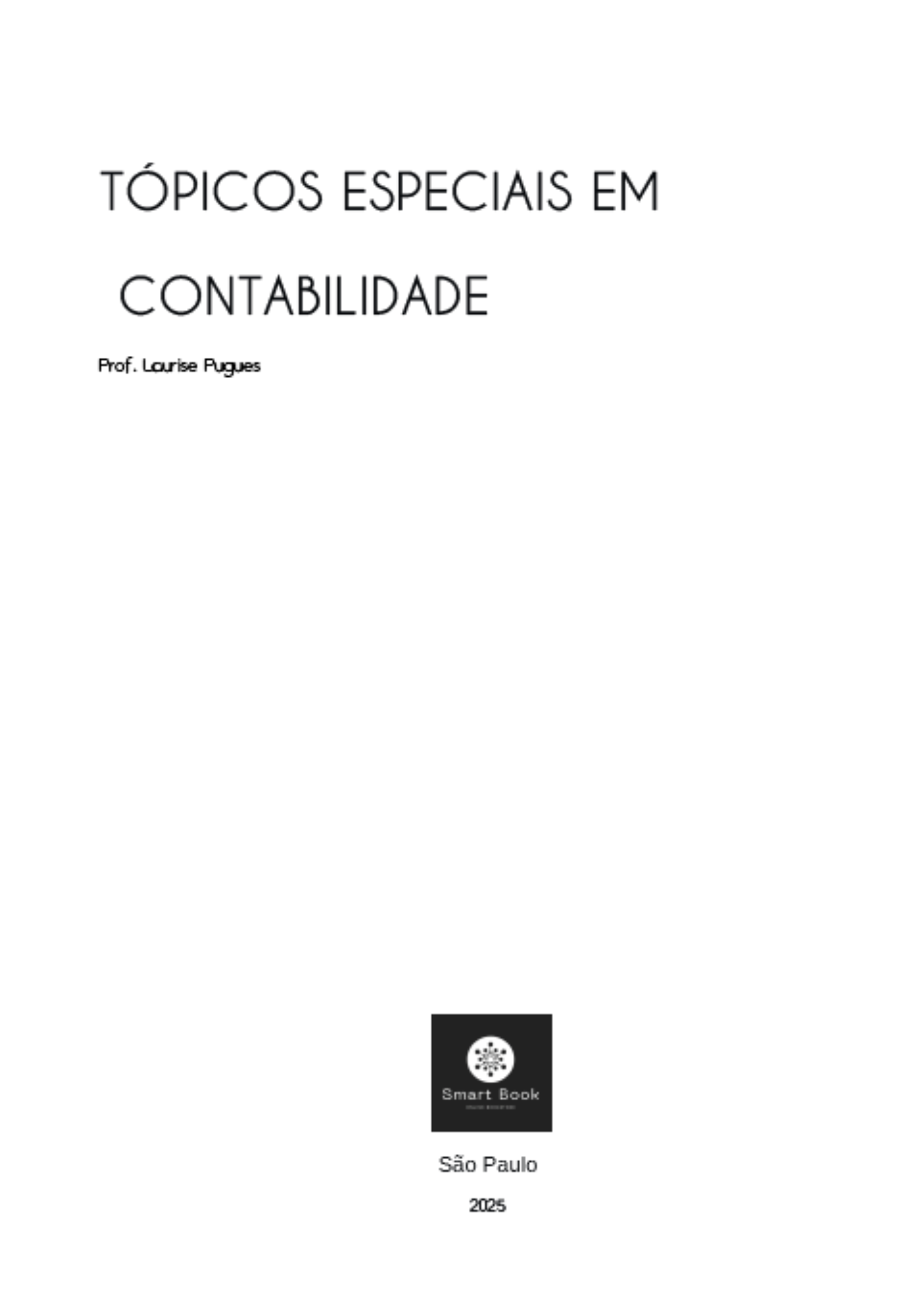 Tópicos especiais em contabilidade