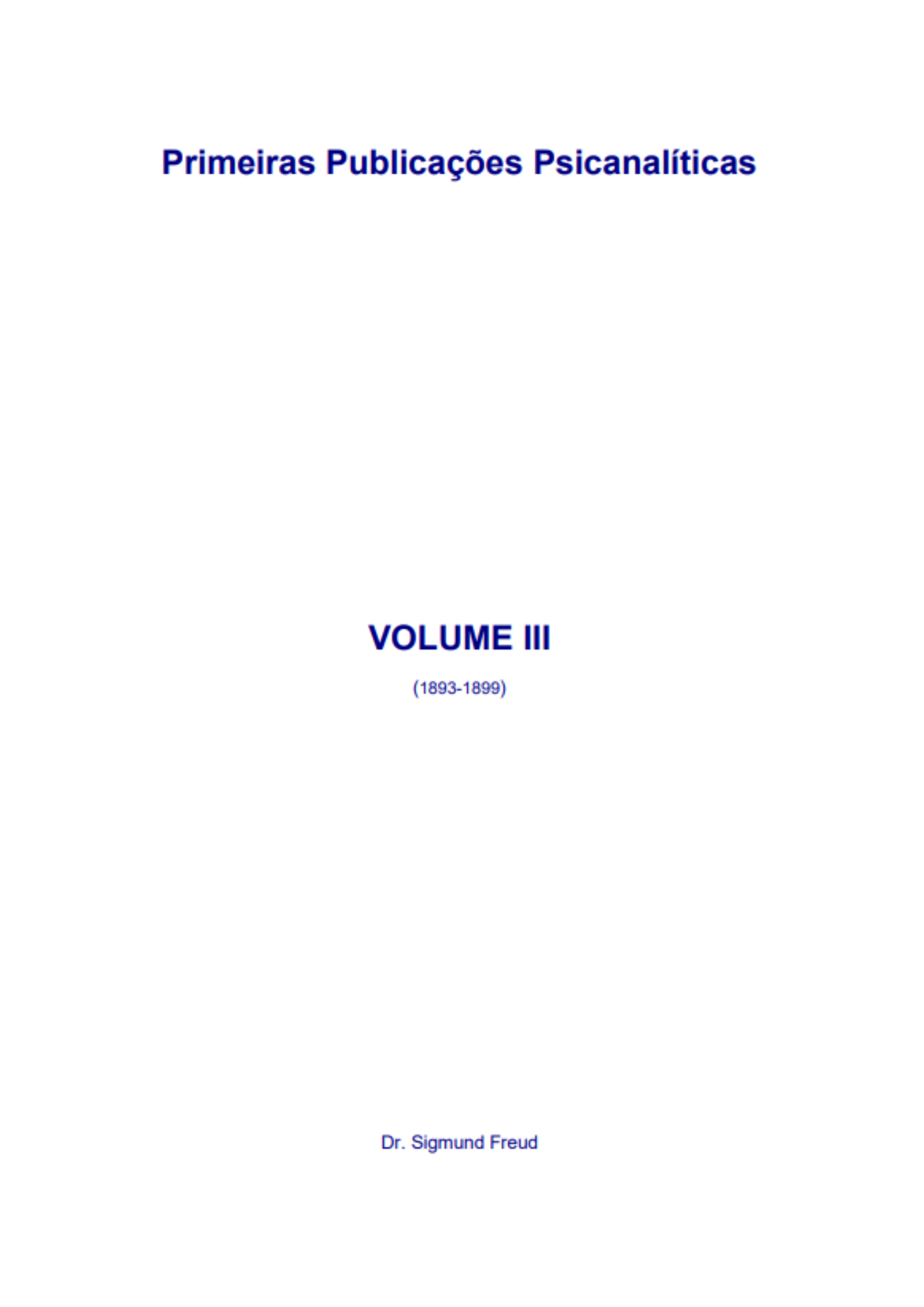 Freud - Volume 3