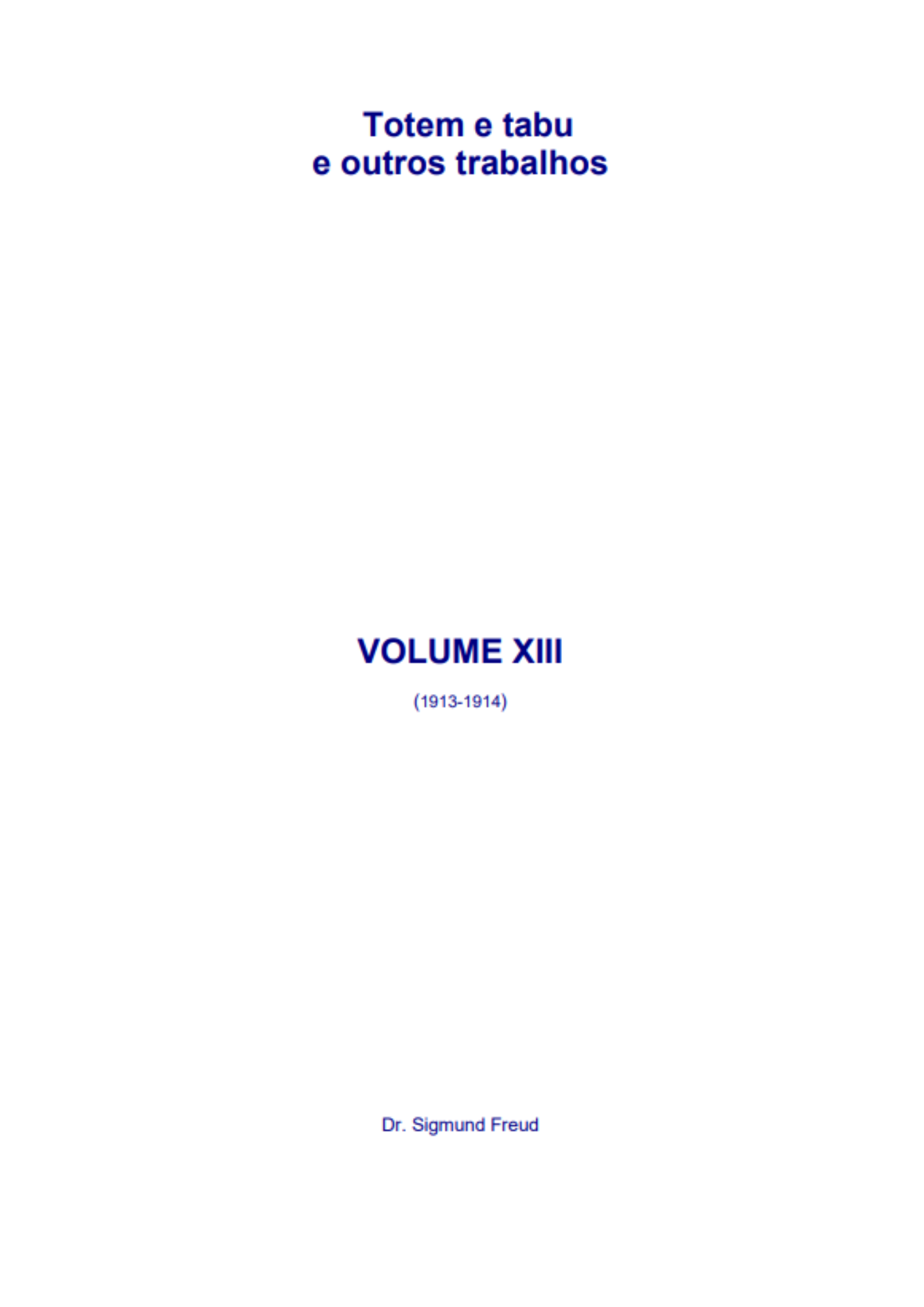Freud - Volume 13