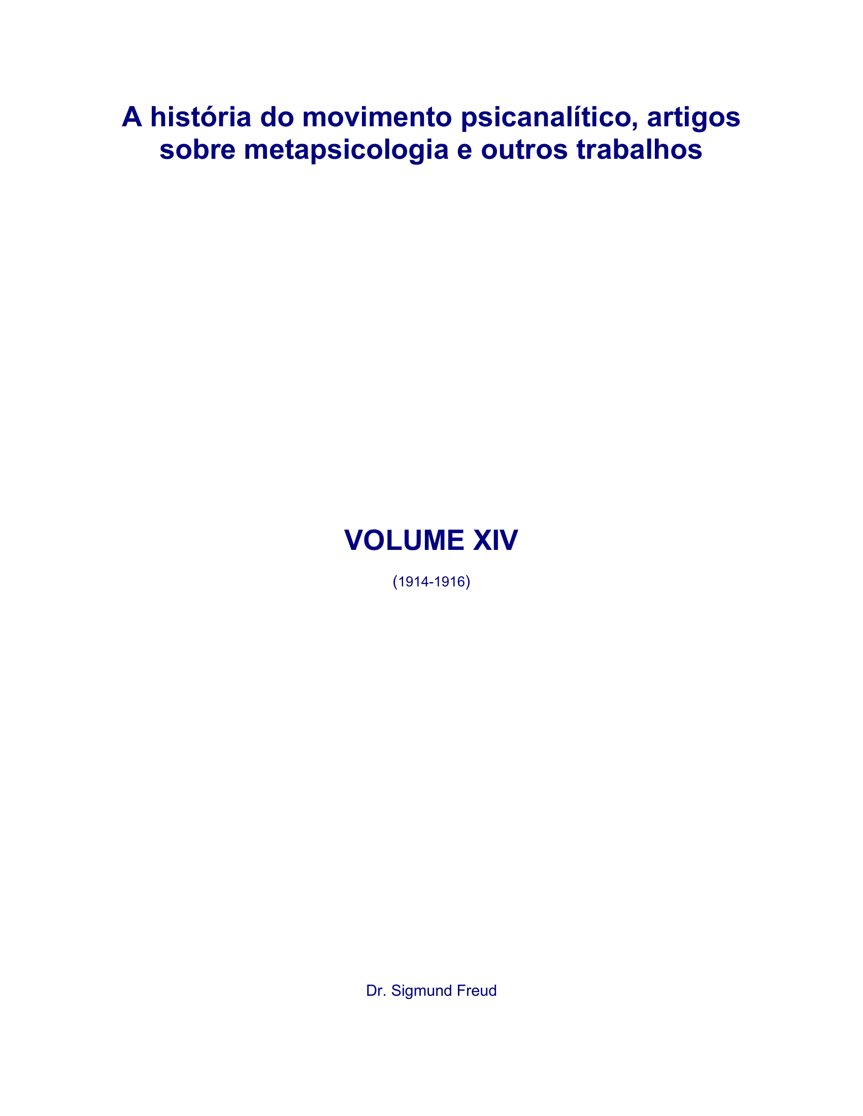 Freud - Volume 14