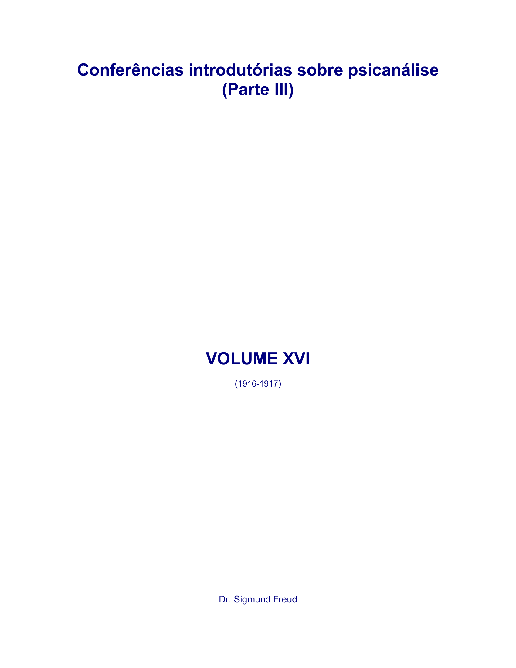 Freud - Volume 16