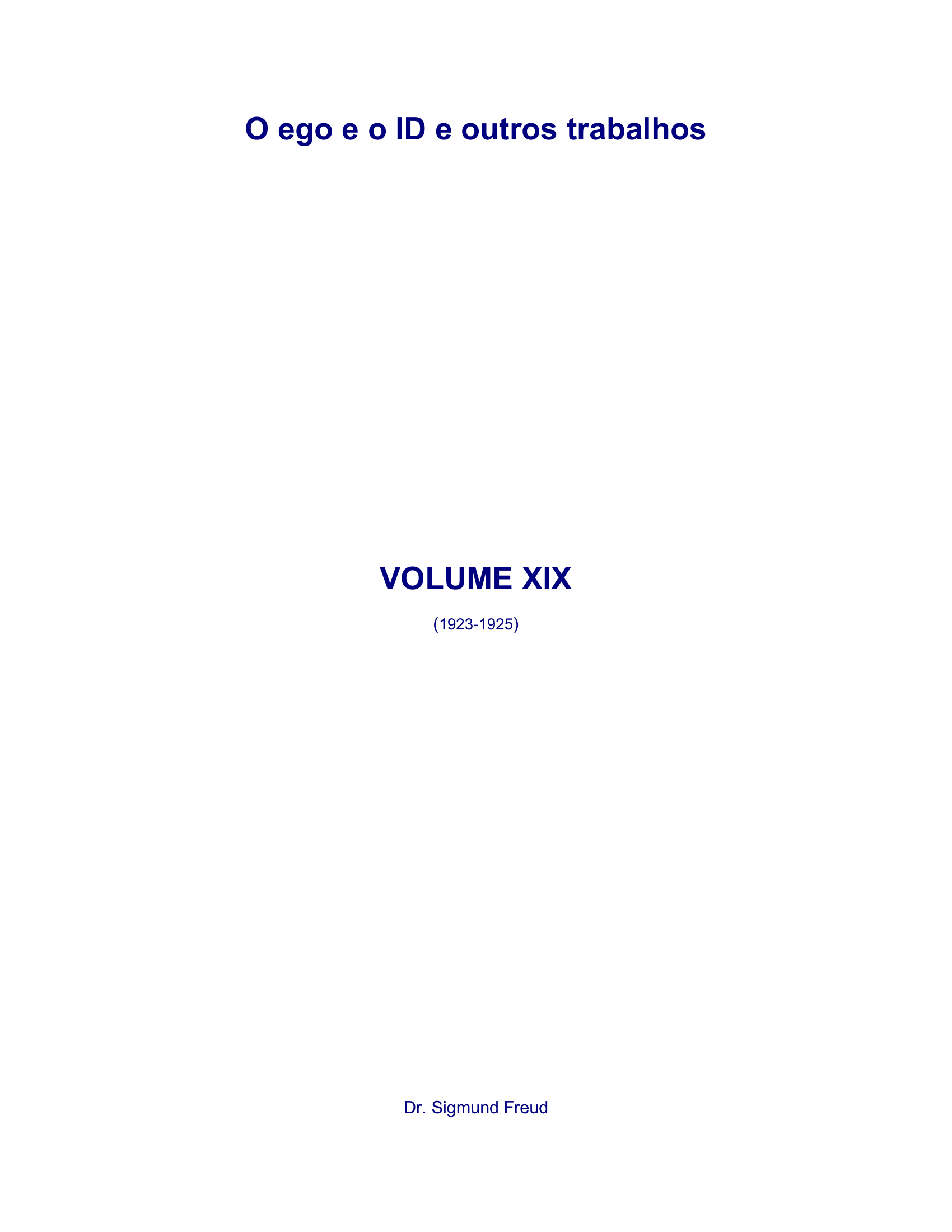 Freud - Volume 19