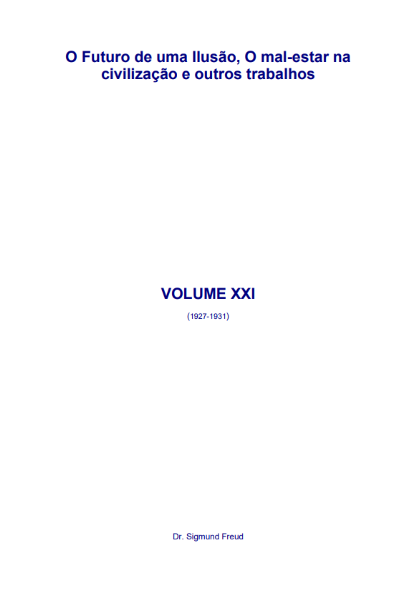 Freud - Volume 21