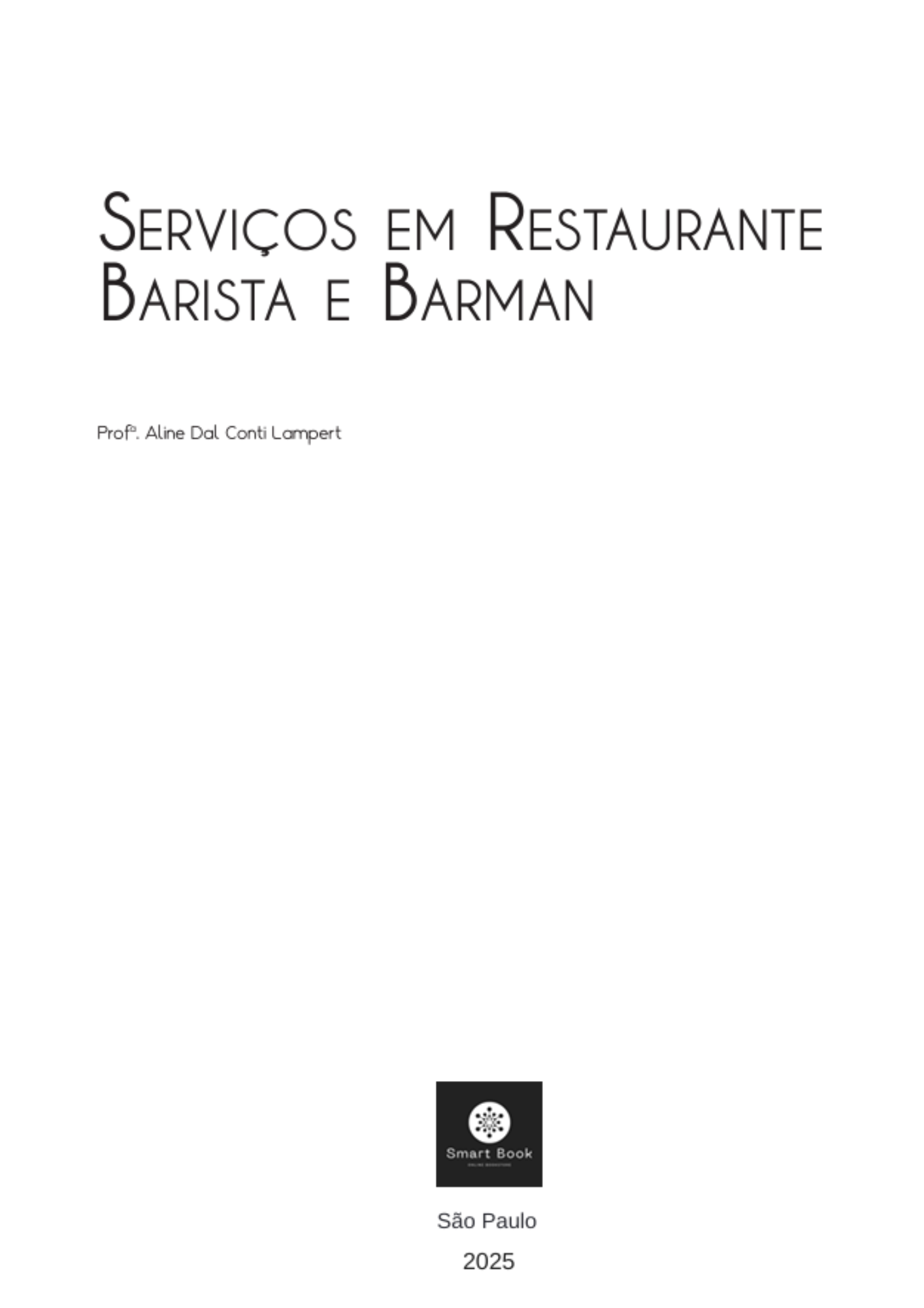 Serviços em Restaurante Barista e Barman