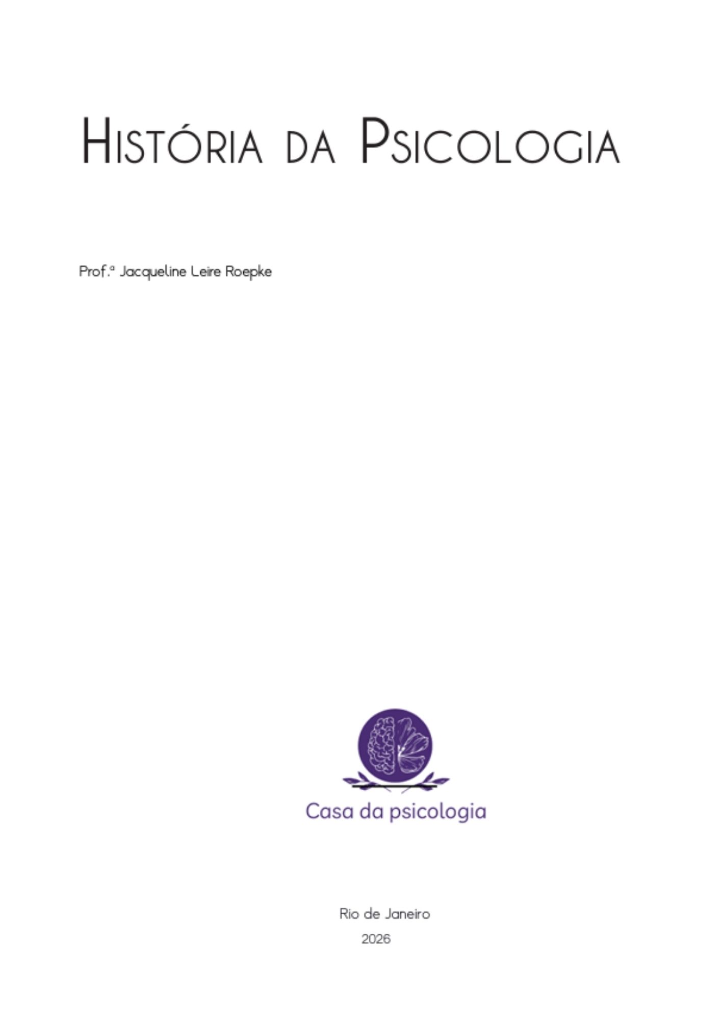 História da Psicologia