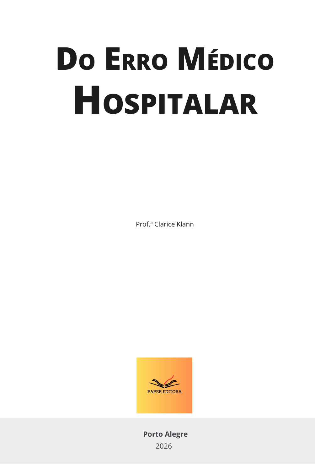 Do Erro Médico Hospitalar