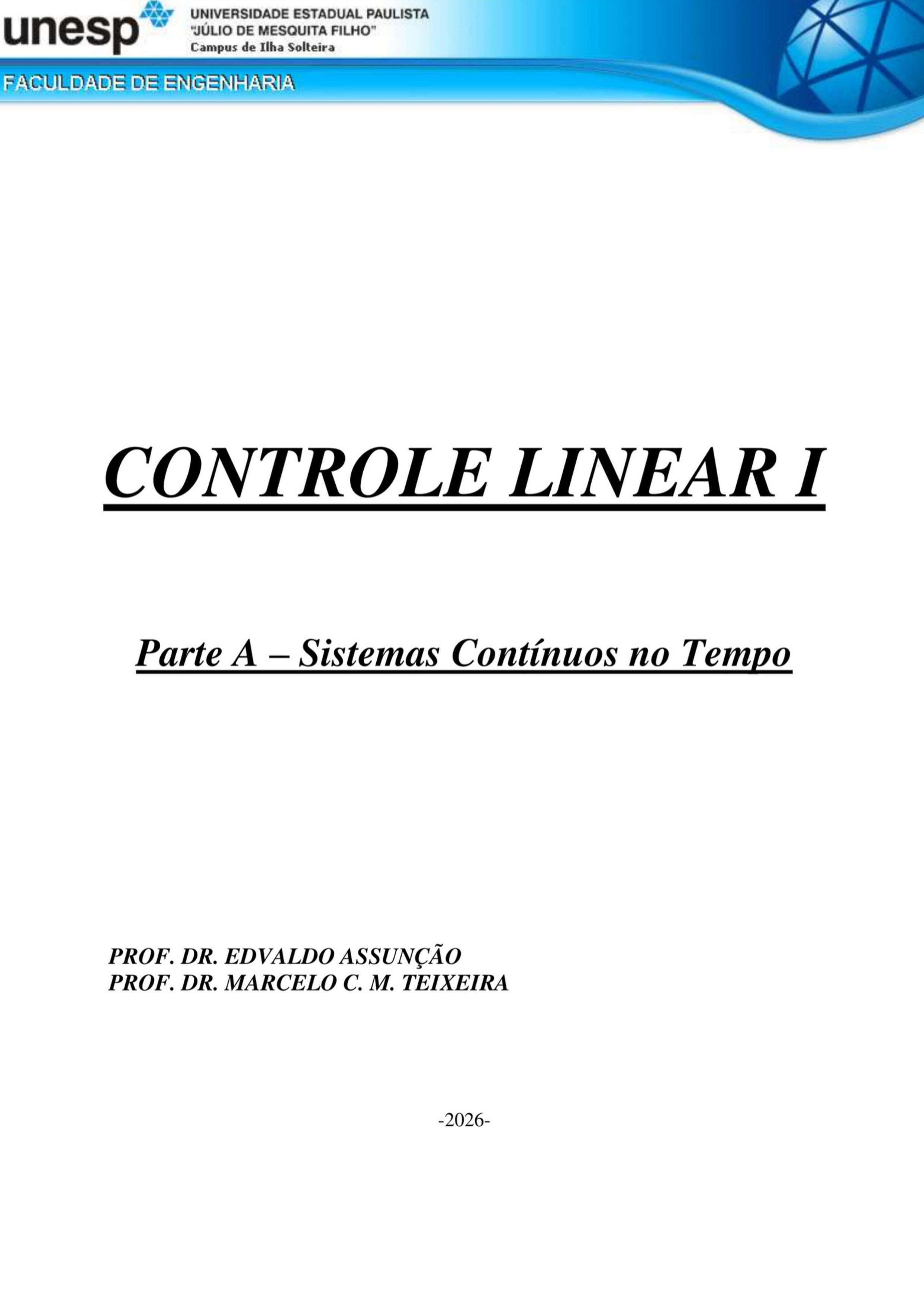 Controle linear I