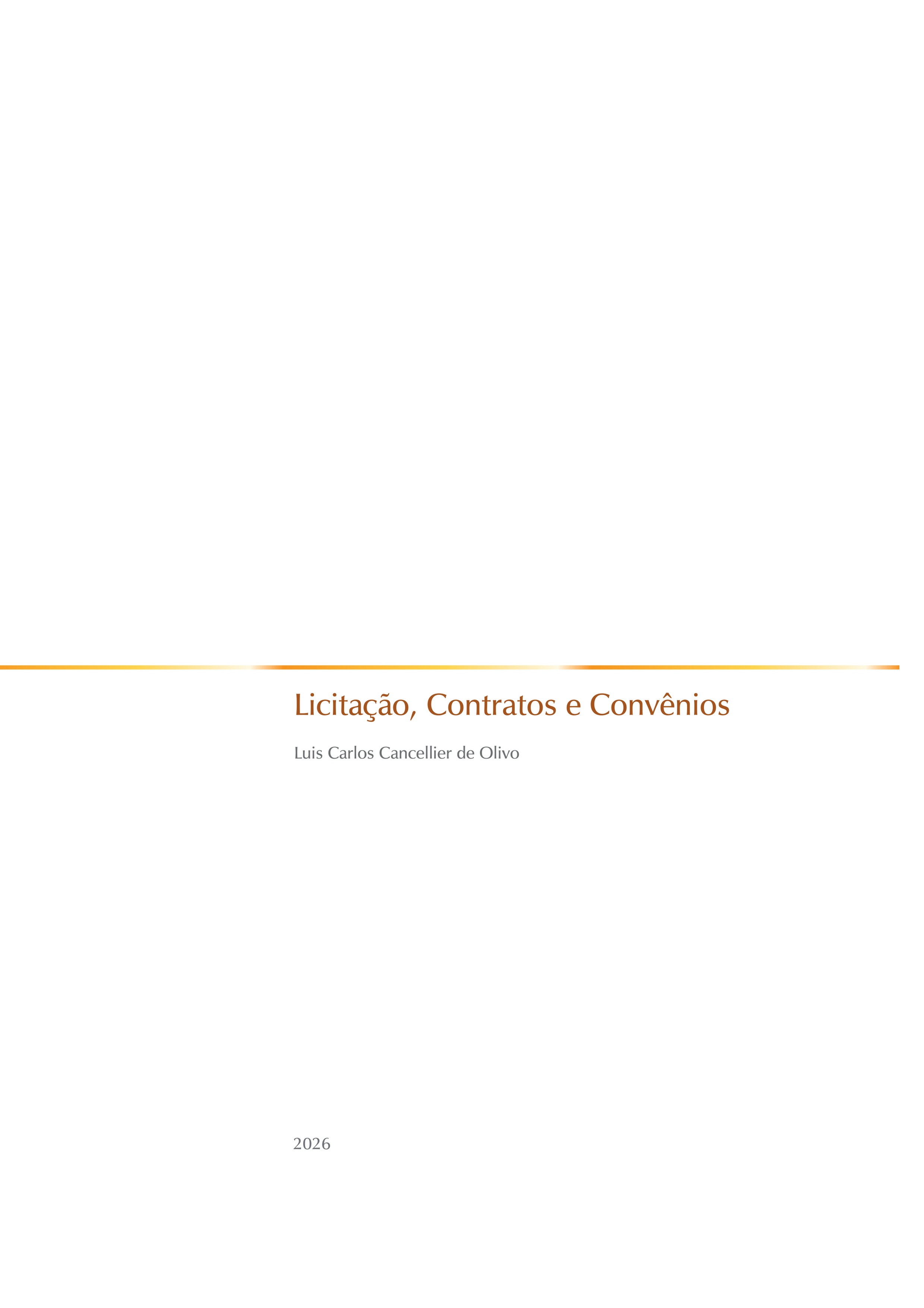 Licitação, Contratos e Convênios